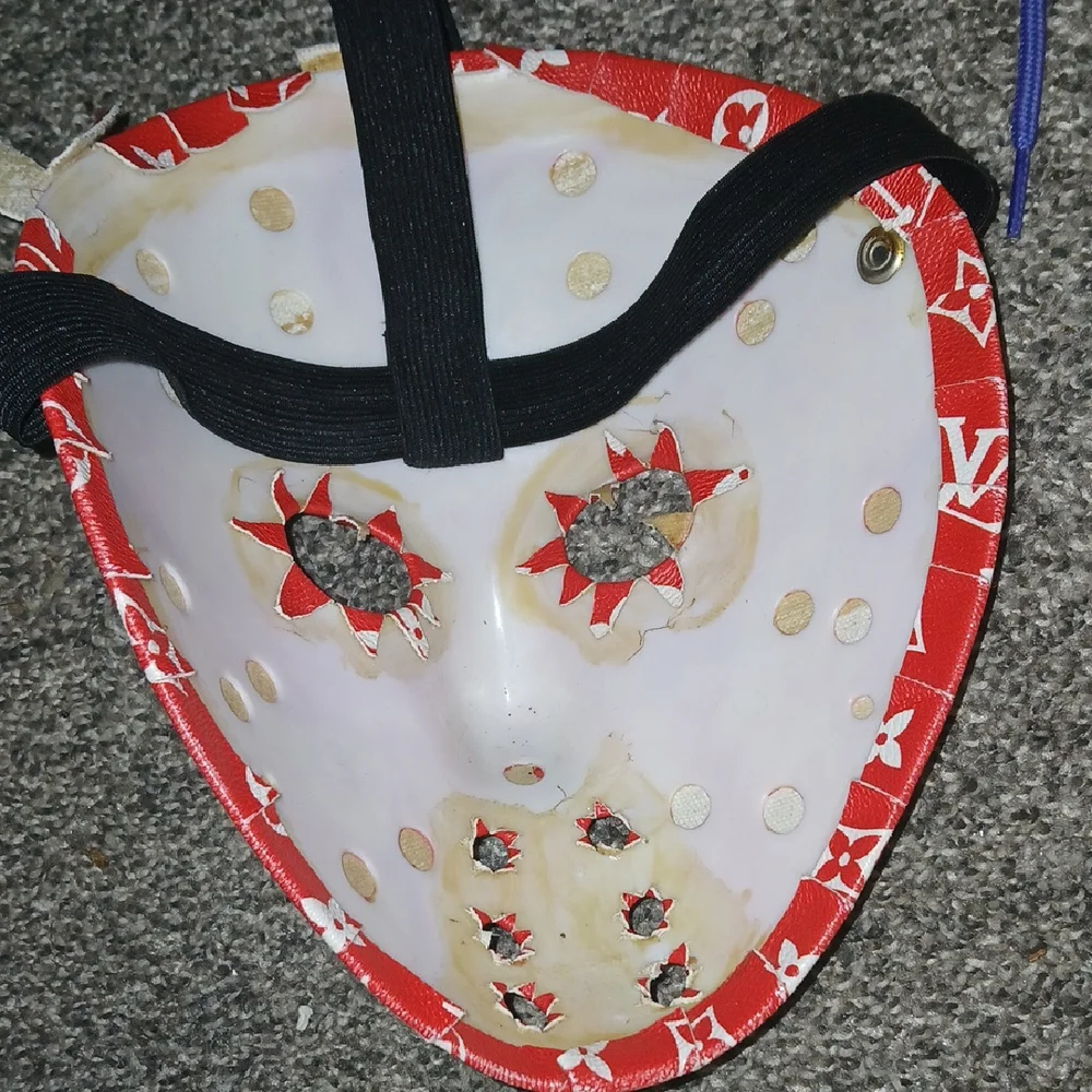 Supreme Red Patterned Face Mask